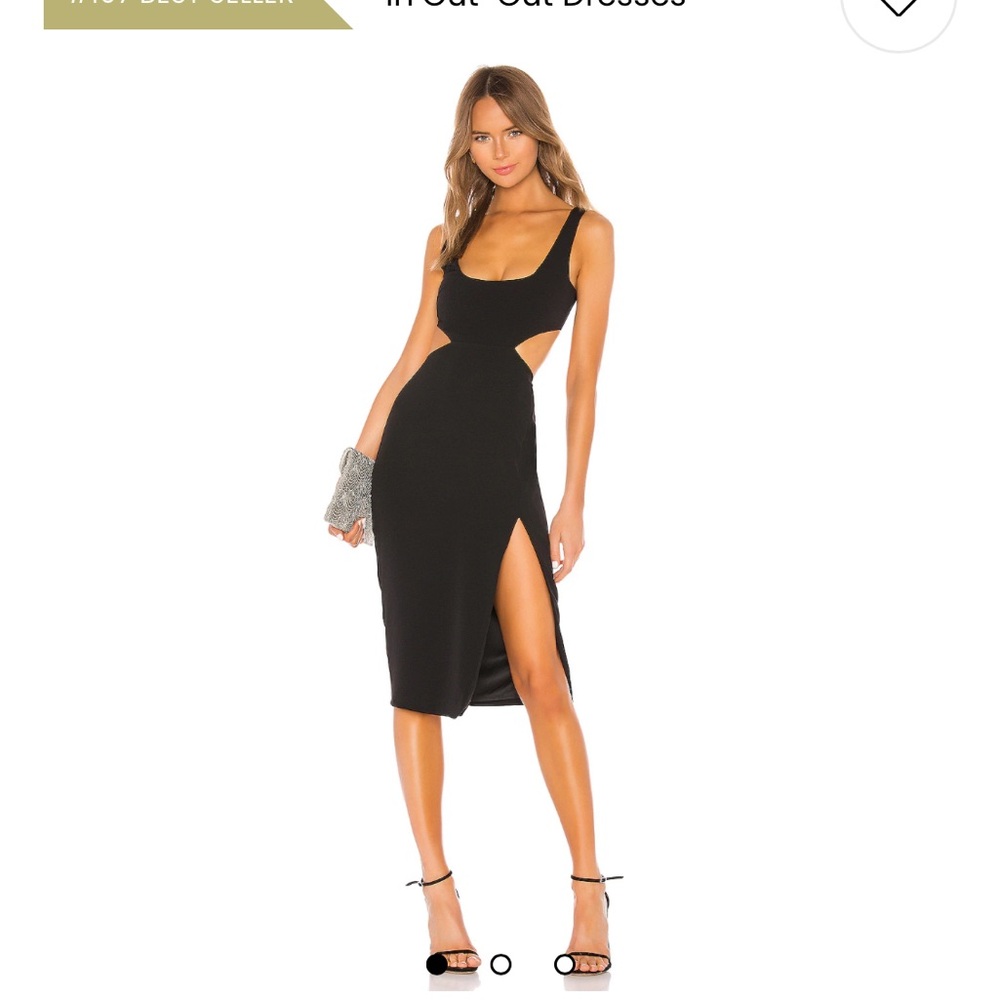 NWT Lovers and friends Titus midi black dress Revolve clothing size XS